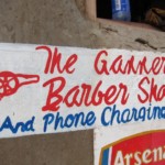 The gunners, barber shop and phone charging